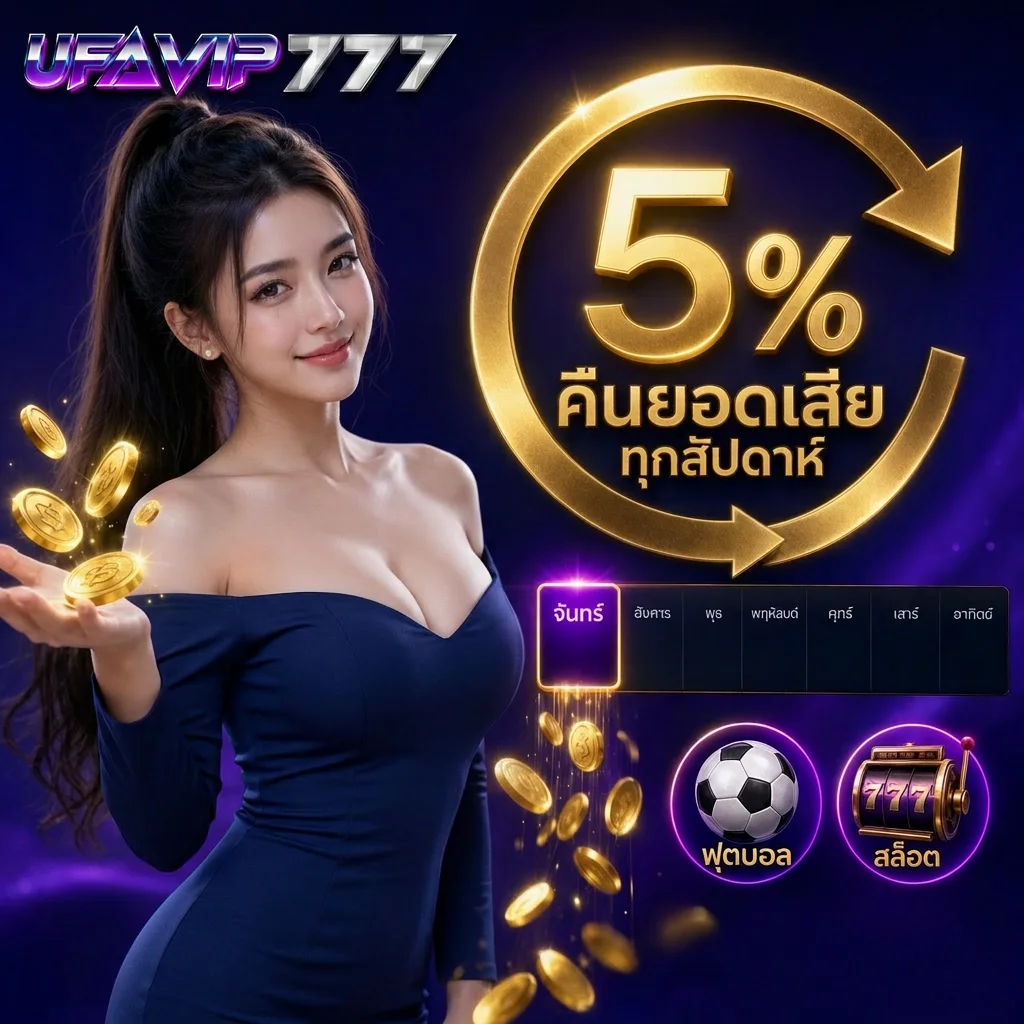 คืนยอดเสียทุกสัปดาห์ UFAVIP777